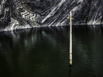 Salt Lake - The lake inside the Threzia Mine in Salina Turda, Cluj County, Romania