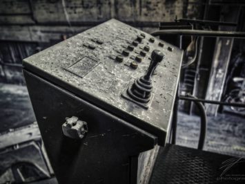 Control Console - the controls of one of the many cranes in the old Ferrum foundry in Schafisheim, Switzerland,Schweiz