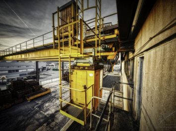 Crane Cab at the olf Ferrum foundry in Schafisheim, Switzerland, Schweiz