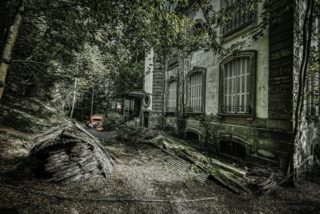 Parked behind the House - Château Lumière, France