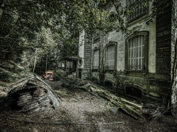 Parked behind the House - Château Lumière, France