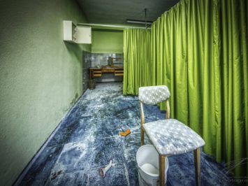Behind the green Curtain