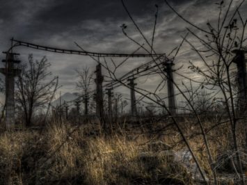 Wired Poles - In an old industrial area outside Brasov, Romania